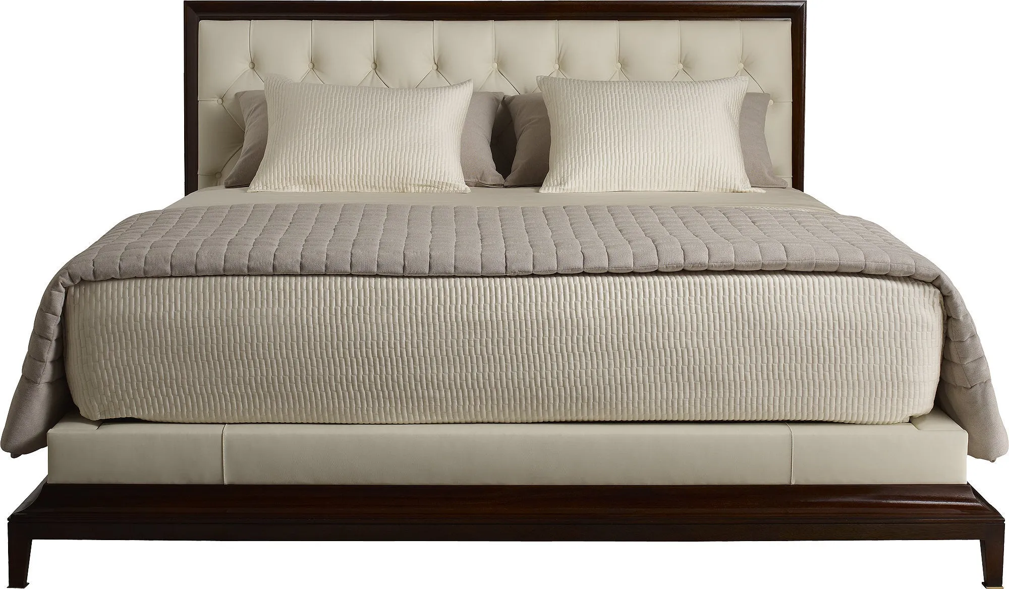 Moderne Platform Tufted Bed - Baker Furniture
