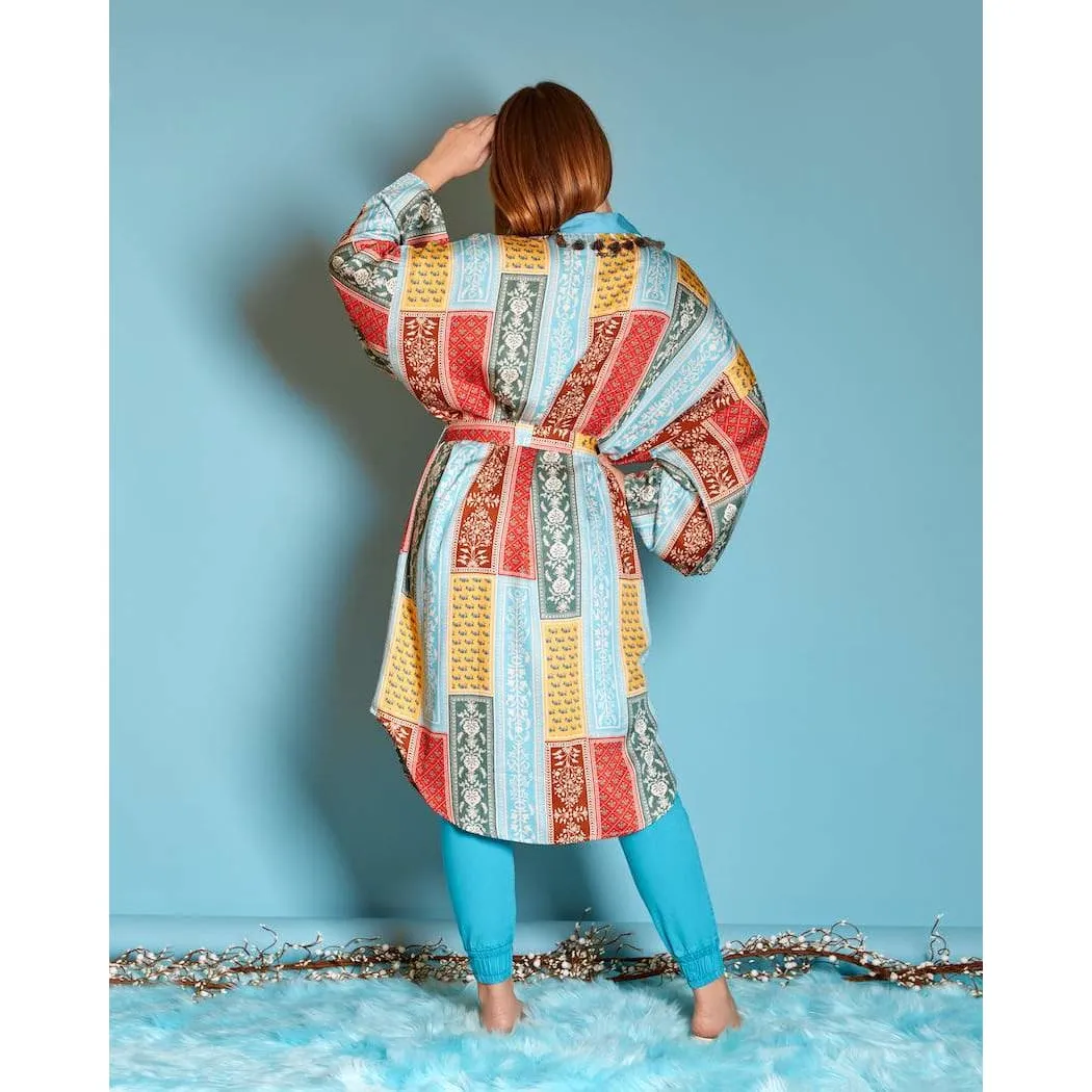 Mor Kaftan Wrap Kimono