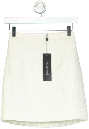 Mossman White Take The Lead Skirt UK 6
