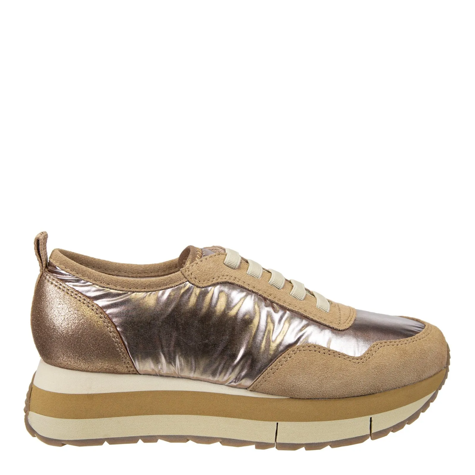 Naked Feet: KINETIC in GOLD Platform Sneakers