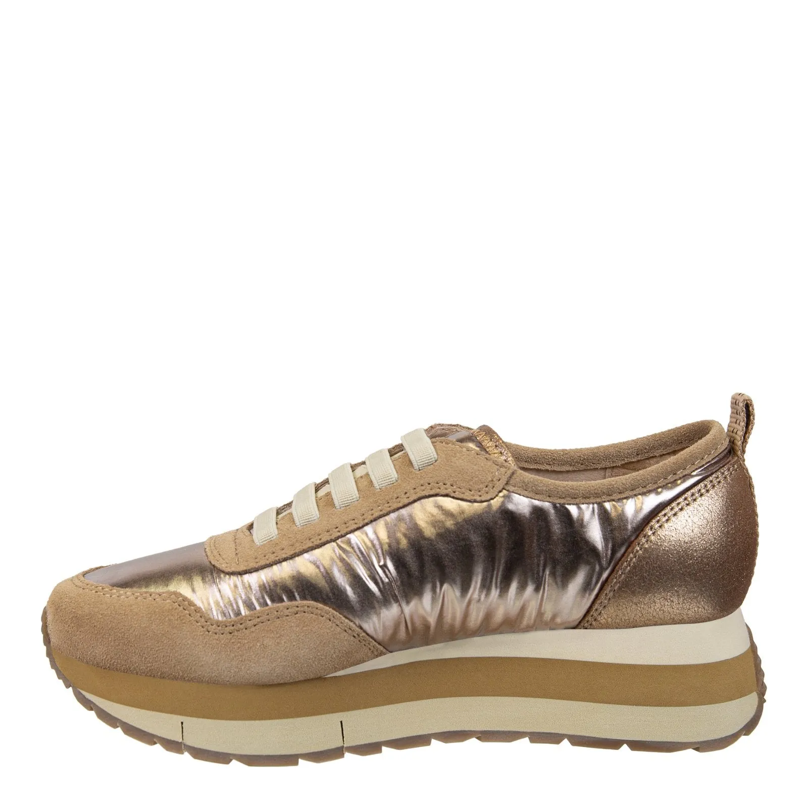 Naked Feet: KINETIC in GOLD Platform Sneakers