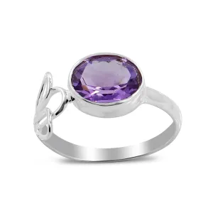 Natural Amethyst Designer Ring