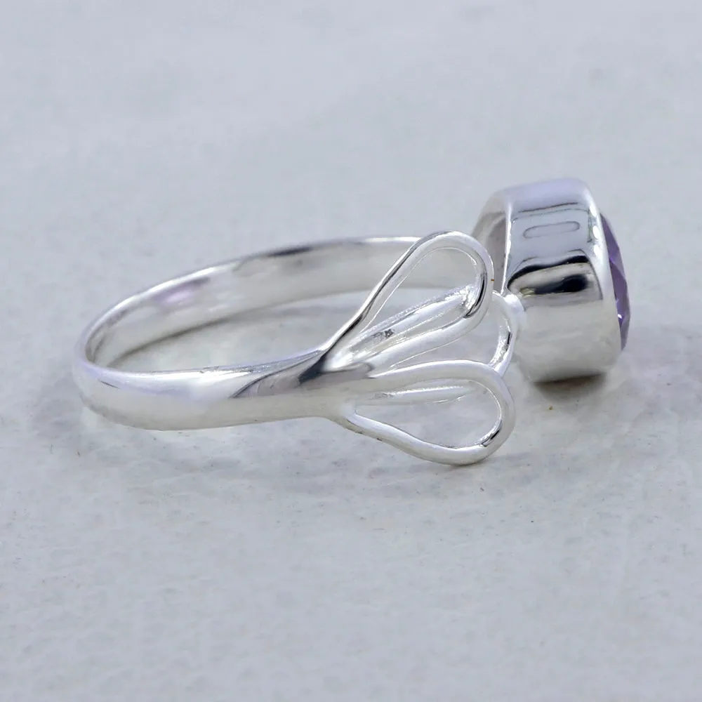 Natural Amethyst Designer Ring