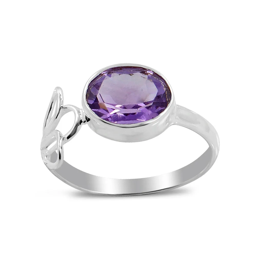 Natural Amethyst Designer Ring