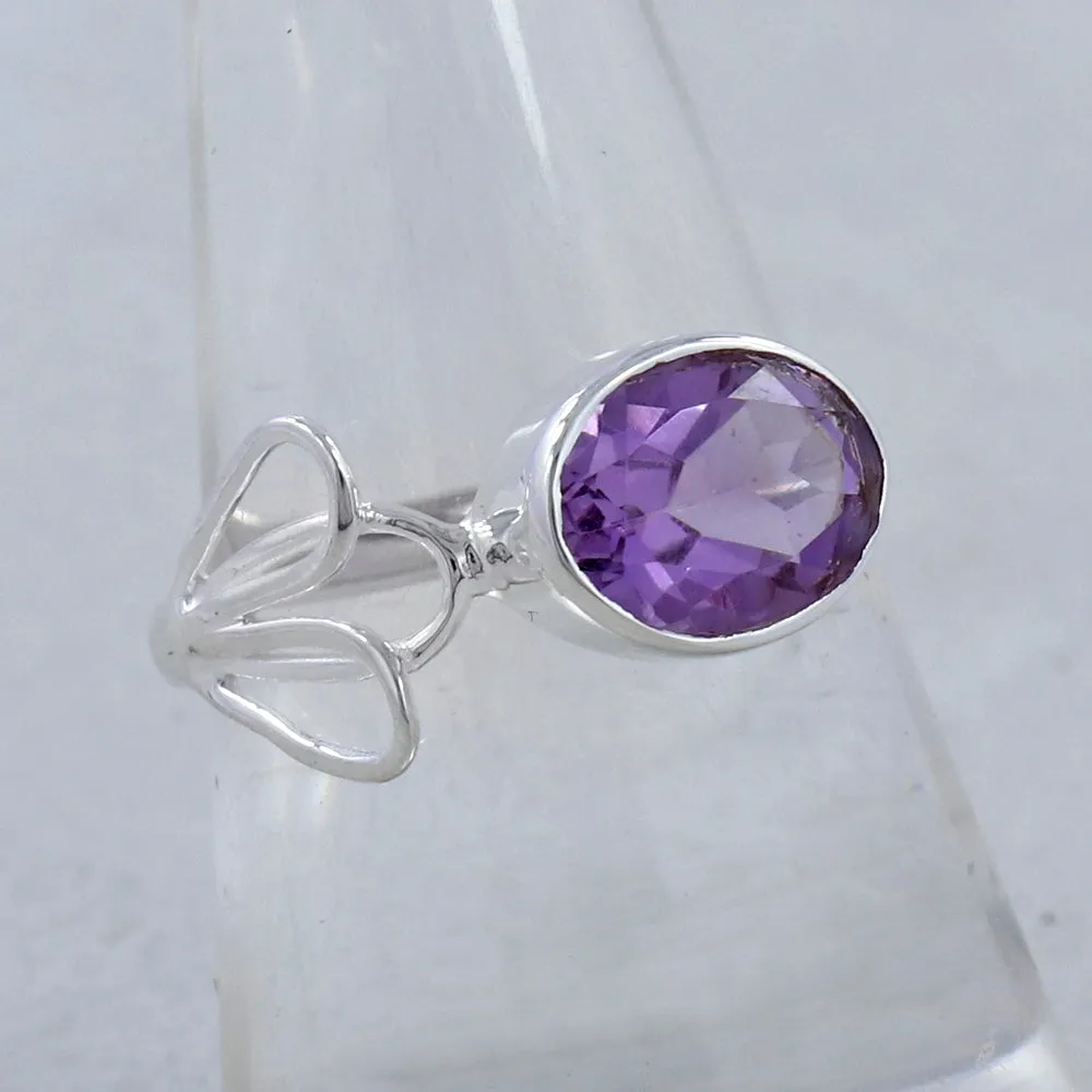 Natural Amethyst Designer Ring