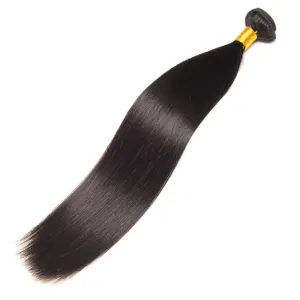 Natural Black Straight 16-20 Inches 100% Human Hair Wig