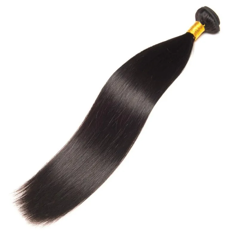 Natural Black Straight 16-20 Inches 100% Human Hair Wig
