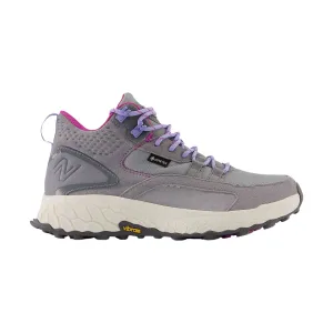 New Balance Women's Fresh Foam X Hierro Mid Gore-Tex Hiking Shoes - Steel with Castlerock and Magenta