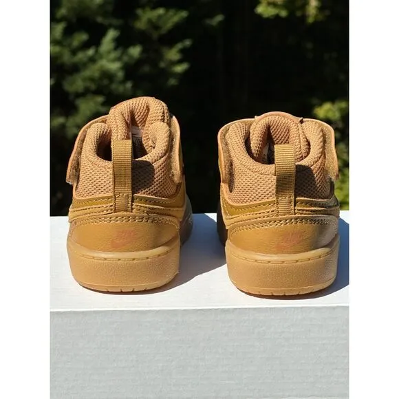NEW Nike Baby / Toddler Court Borough 2 Mid Casual Sneaker (Wheat Black) - 5T