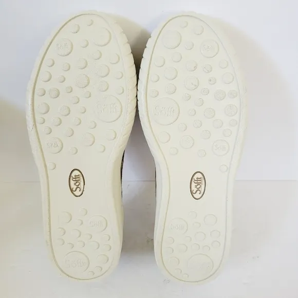 New Sofft Pavina Platform Slip-On Sneaker Textile Leopard Print ,Size 9,5