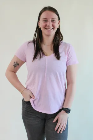NICHOLE VNECK TEE 2 COLOR OPTIONS