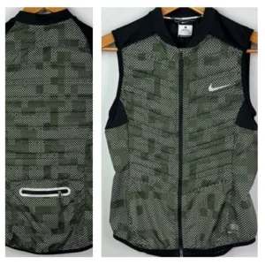 Nike Athletic 800 Down Filled Puffer Vest SM Aeroloft 3M Packable Warm Outdoor