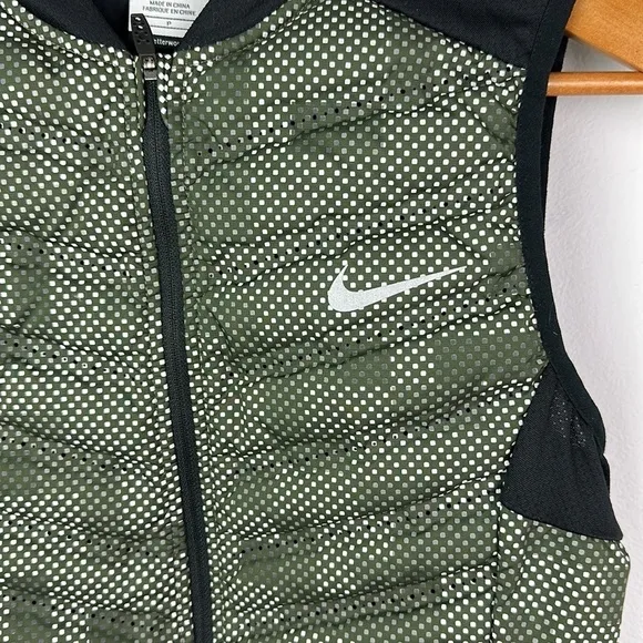 Nike Athletic 800 Down Filled Puffer Vest SM Aeroloft 3M Packable Warm Outdoor