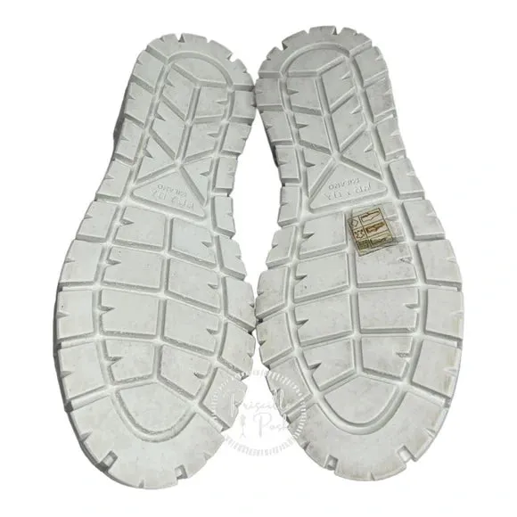 NWB Prada Blue and White Platform Sneakers 8