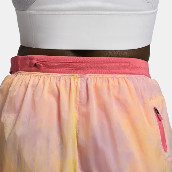 NWT Nike Trail Sea Coral/Pearl Pink Dri-FIT Repel Mid-Rise 3&quot; Running Shorts XL
