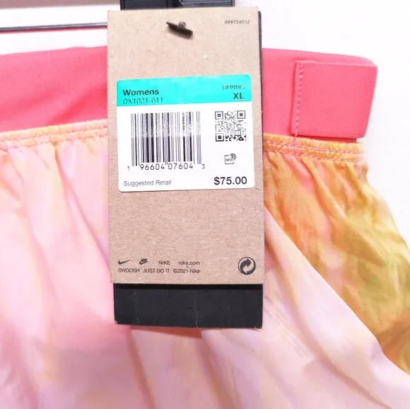 NWT Nike Trail Sea Coral/Pearl Pink Dri-FIT Repel Mid-Rise 3&quot; Running Shorts XL