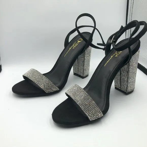 Olivia Ferguson Rhinestone High Heels Size 6.5 (Brand New)