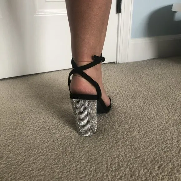 Olivia Ferguson Rhinestone High Heels Size 6.5 (Brand New)