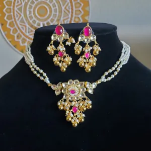 Pachi Kundan Pearl Set With Gold Plating