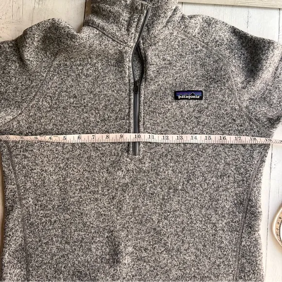 Patagonia Better Sweater 1/4-Zip Fleece Pullover - Women’s Medium - Heather Gray