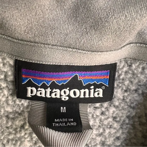 Patagonia Better Sweater 1/4-Zip Fleece Pullover - Women’s Medium - Heather Gray