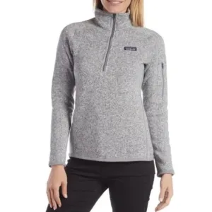 Patagonia Better Sweater 1/4-Zip Fleece Pullover - Women’s Medium - Heather Gray