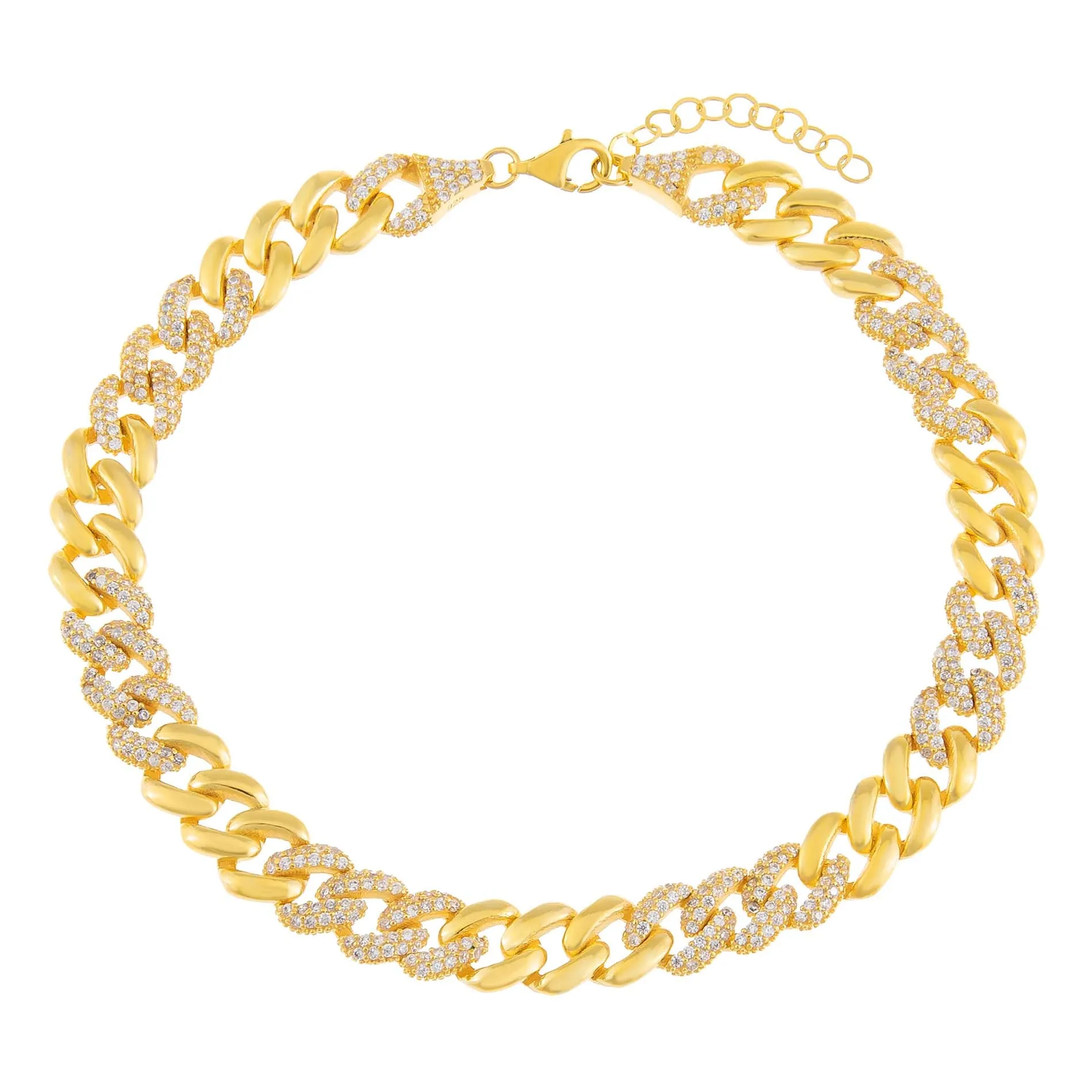 Pavé Chain Link Anklet