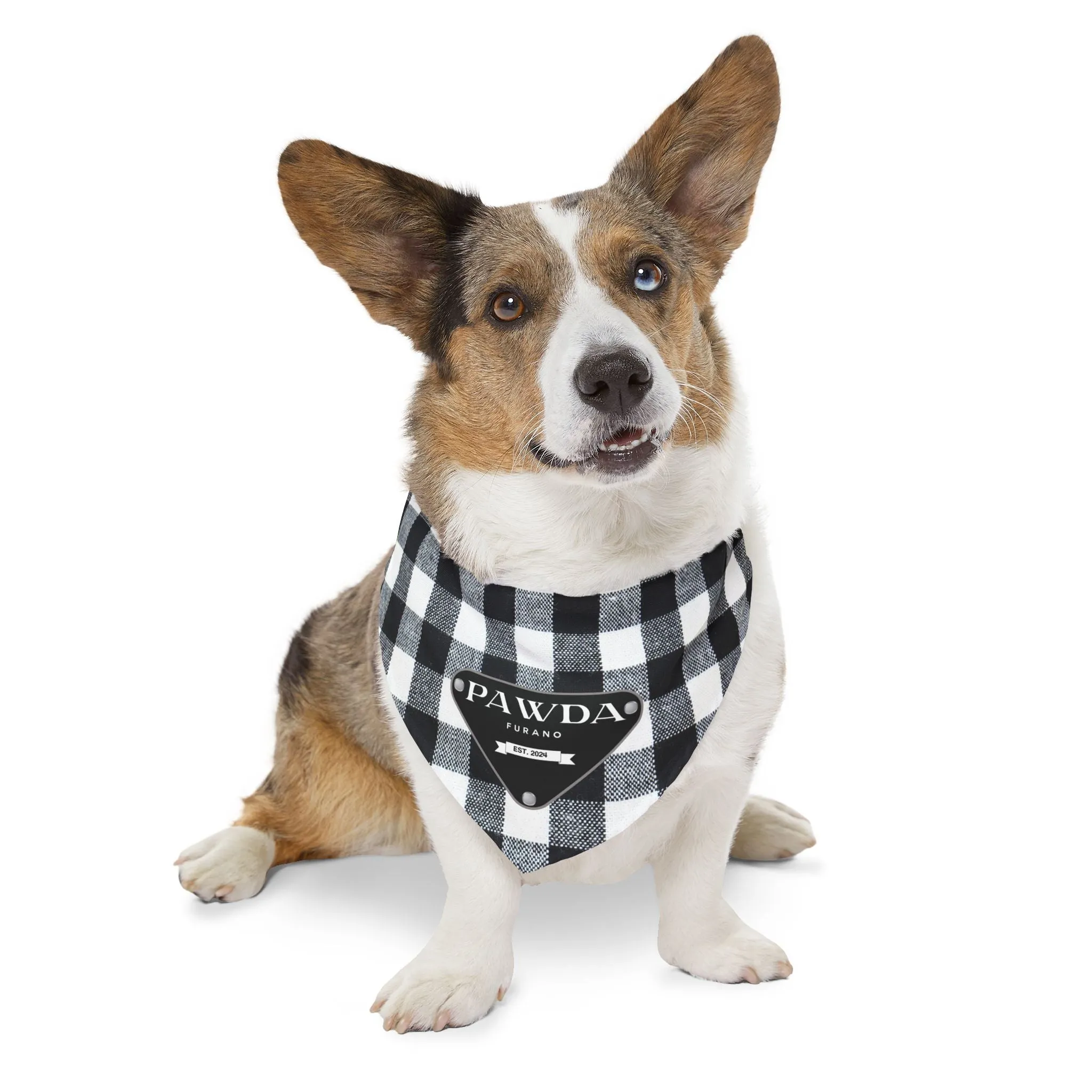 Pawda Faux-Designer Pet Bandana Collar