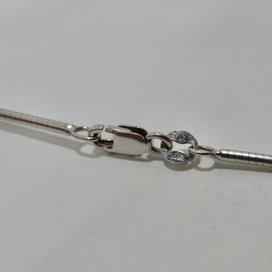 Pink Sapphire Diamond Necklace 1980s 14K Gold