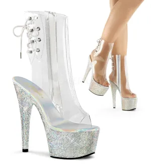Pleaser Bejeweled 1018DM-7 Clear/Silver