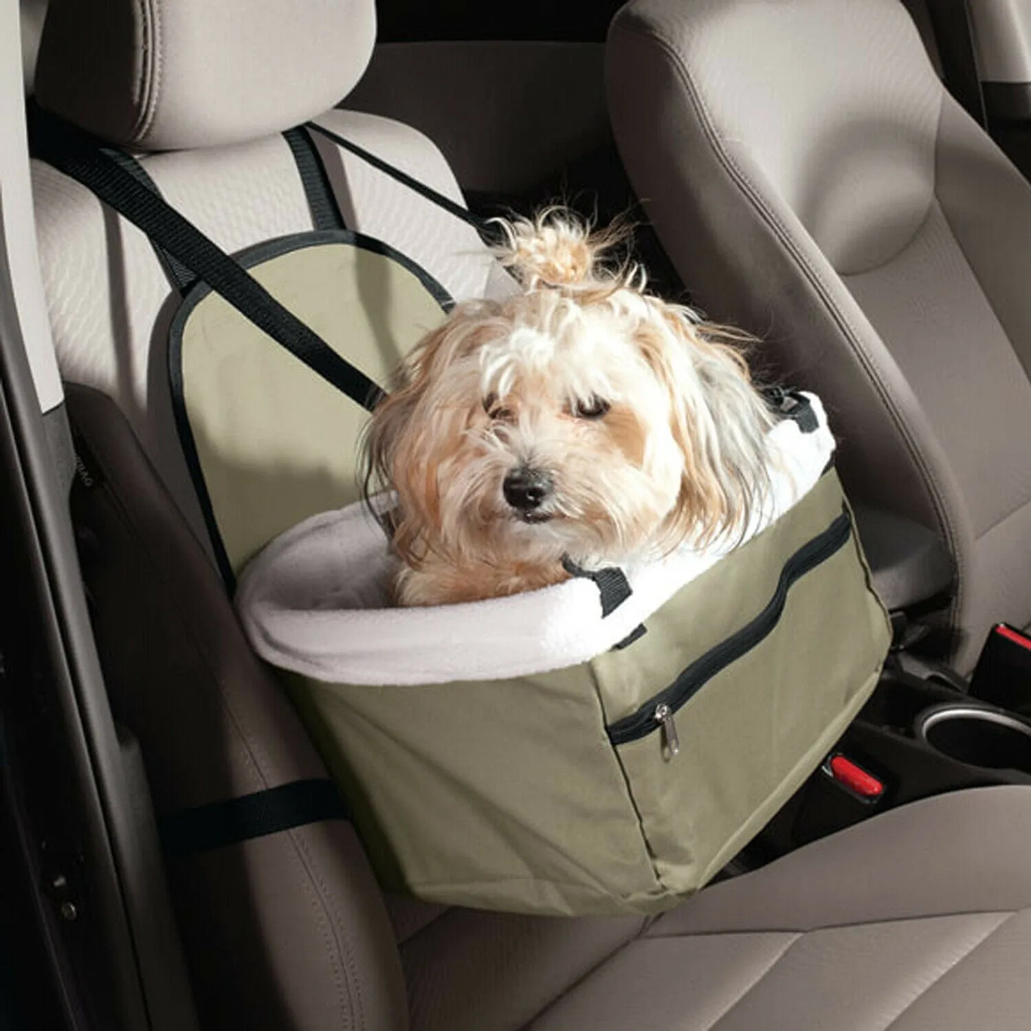Premium Large Dog Car Booster Safety Carrier Seat