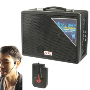 QS-X1 Multimedia Active Speaker System with Wireless Microphone, Support SD / MMC Card / USB Flash Disk, Support 2CH Wired Microphone