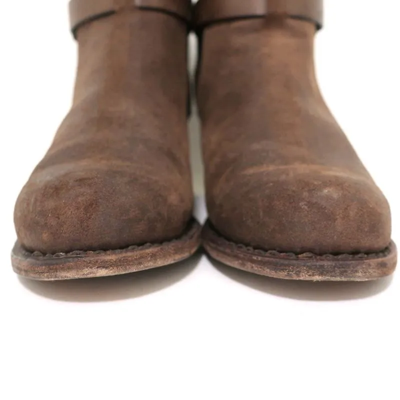 Rag & Bone Durham Chelsea Boots Brown Suede Size 38 Mid-Heel Ankle Boots