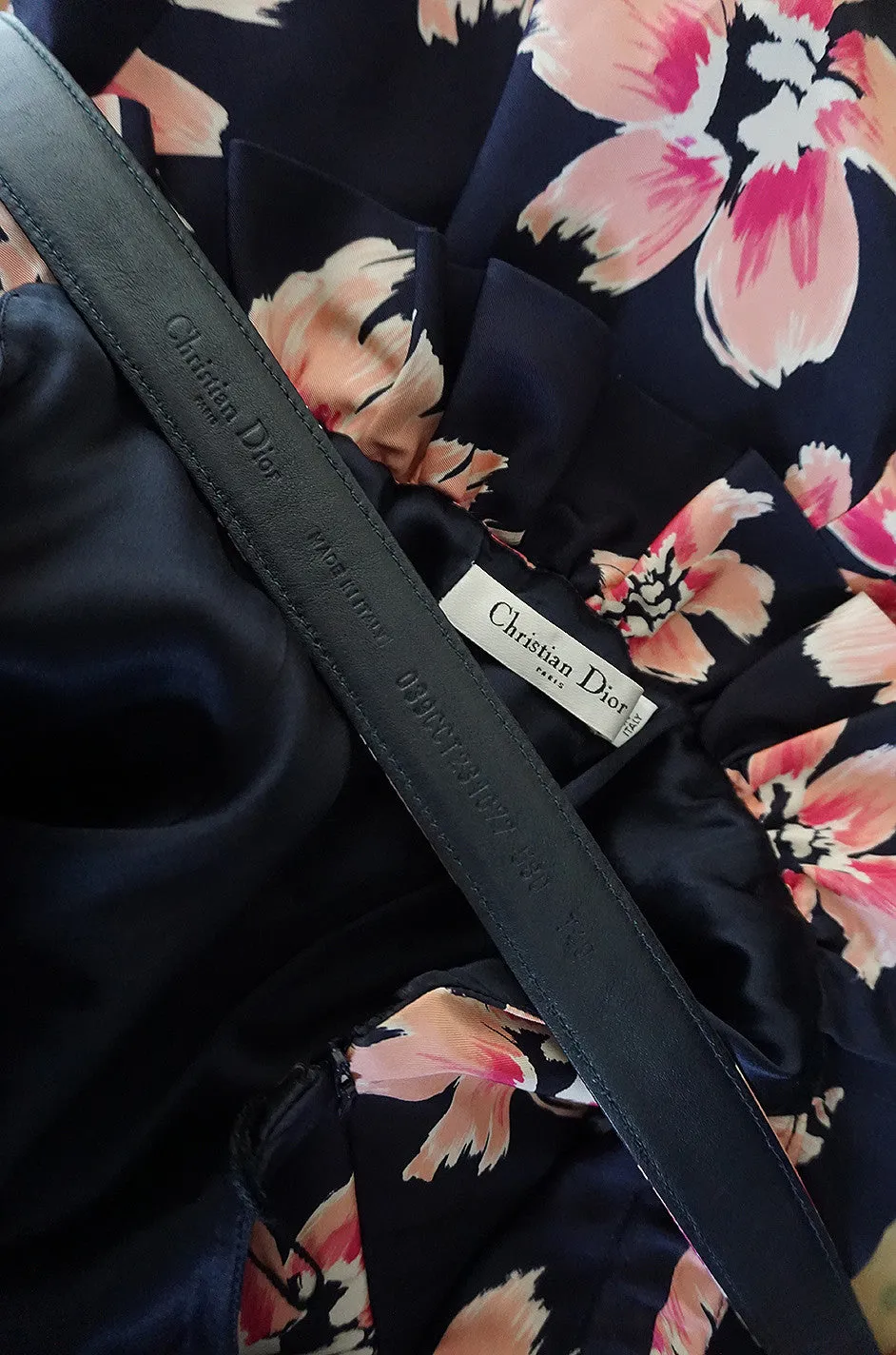 Resort 2009 Christian Dior Off Shoulder Floral Print Dress