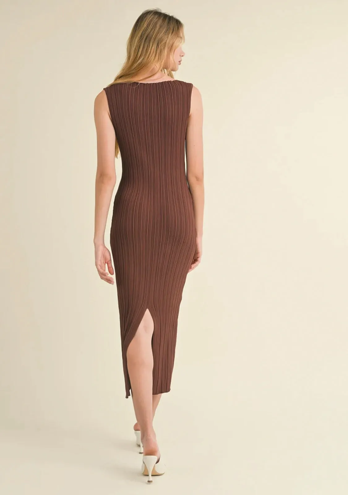 Rib Knitted Long Dress