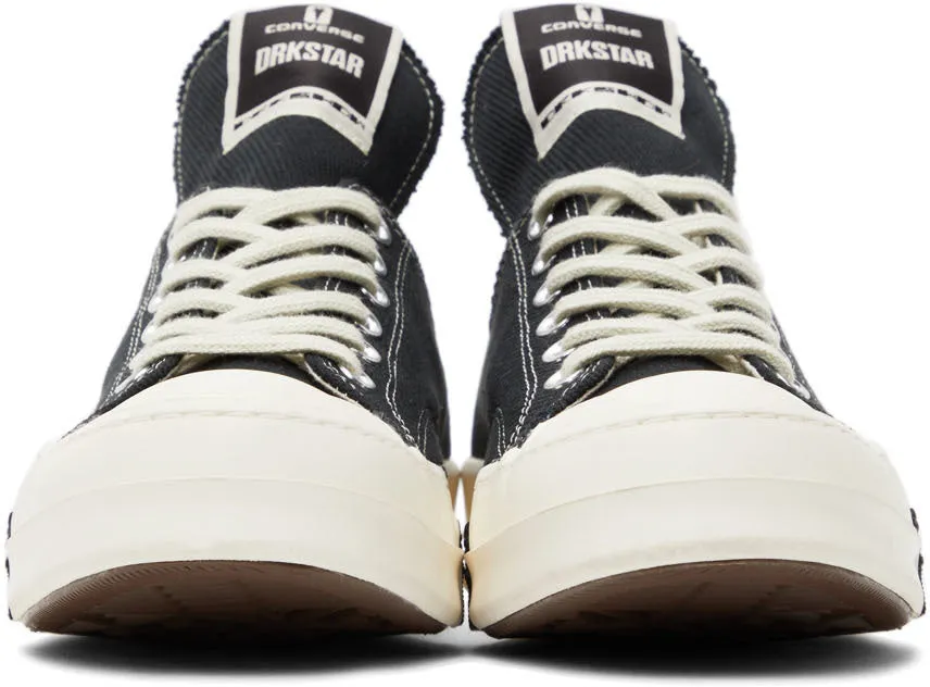 RICK OWENS DRKSHDW Black Converse Edition Drkstar Lo Sneakers