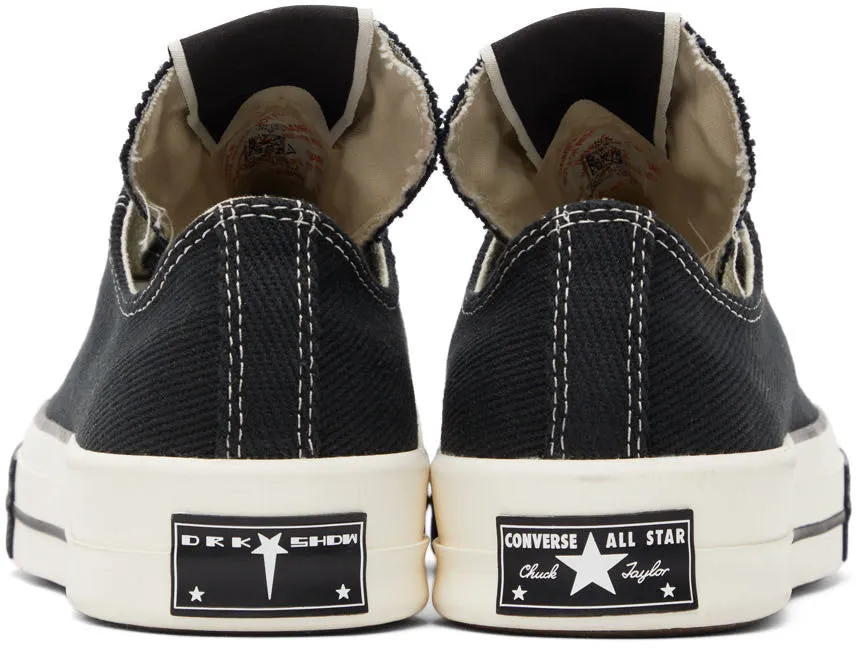 RICK OWENS DRKSHDW Black Converse Edition Drkstar Lo Sneakers