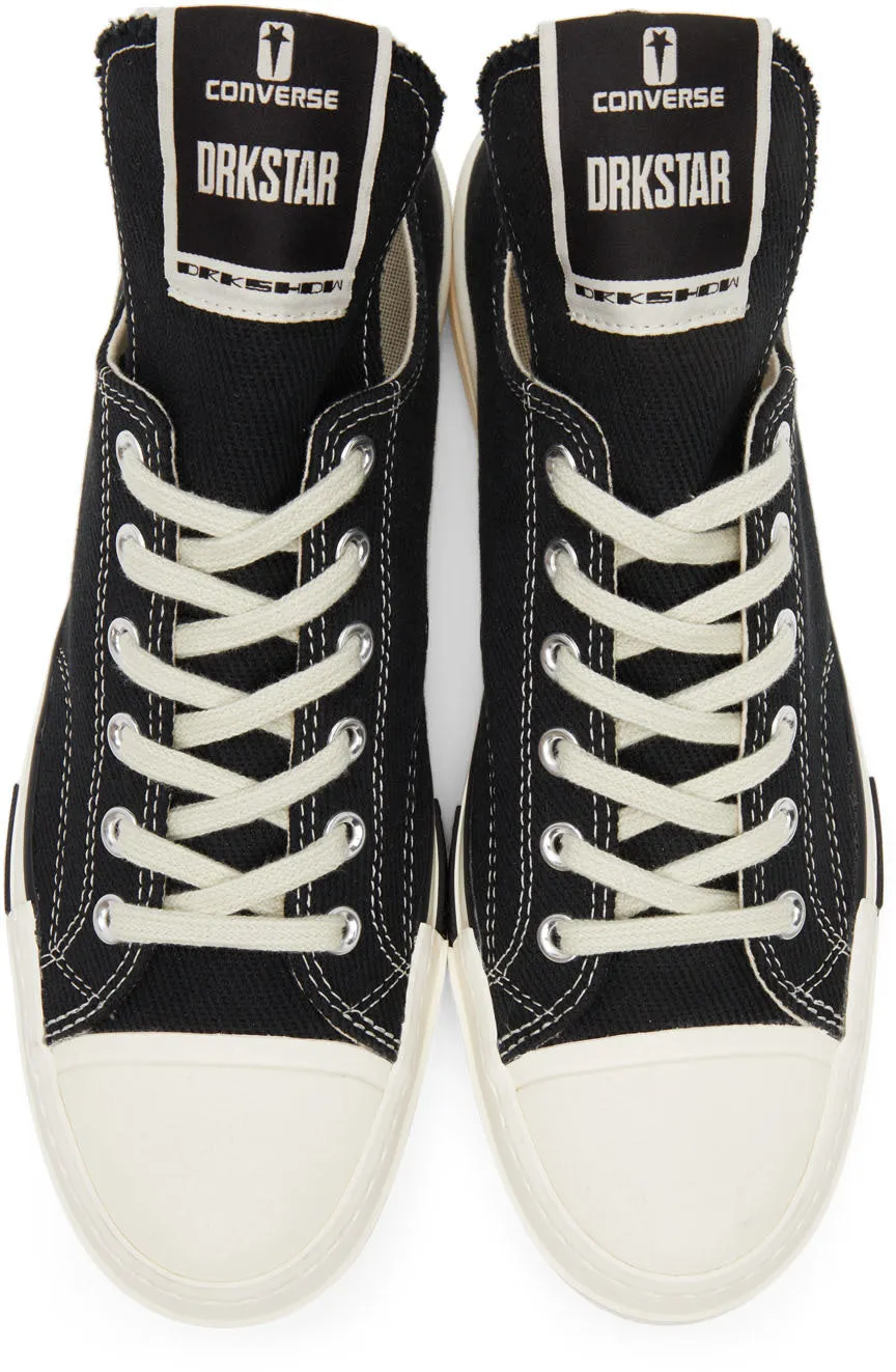 RICK OWENS DRKSHDW Black Converse Edition Drkstar Lo Sneakers
