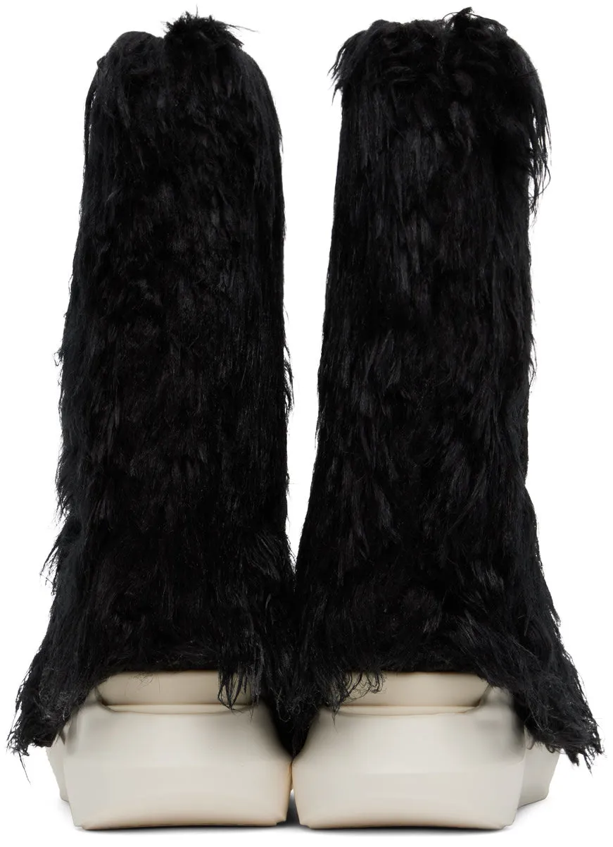 RICK OWENS DRKSHDW Black Strobe Fogachine Boots