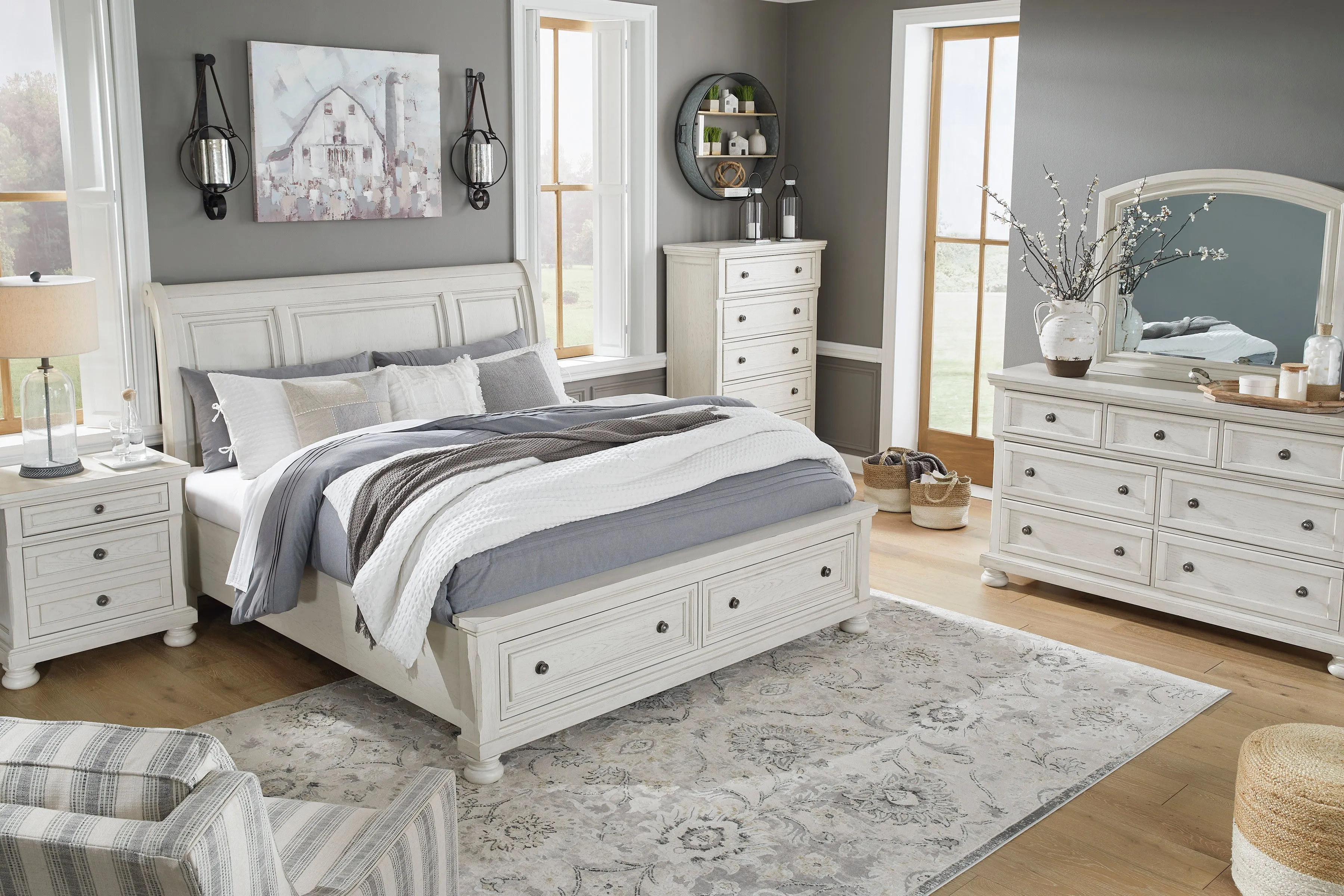 Robin Sleigh Storage Bed