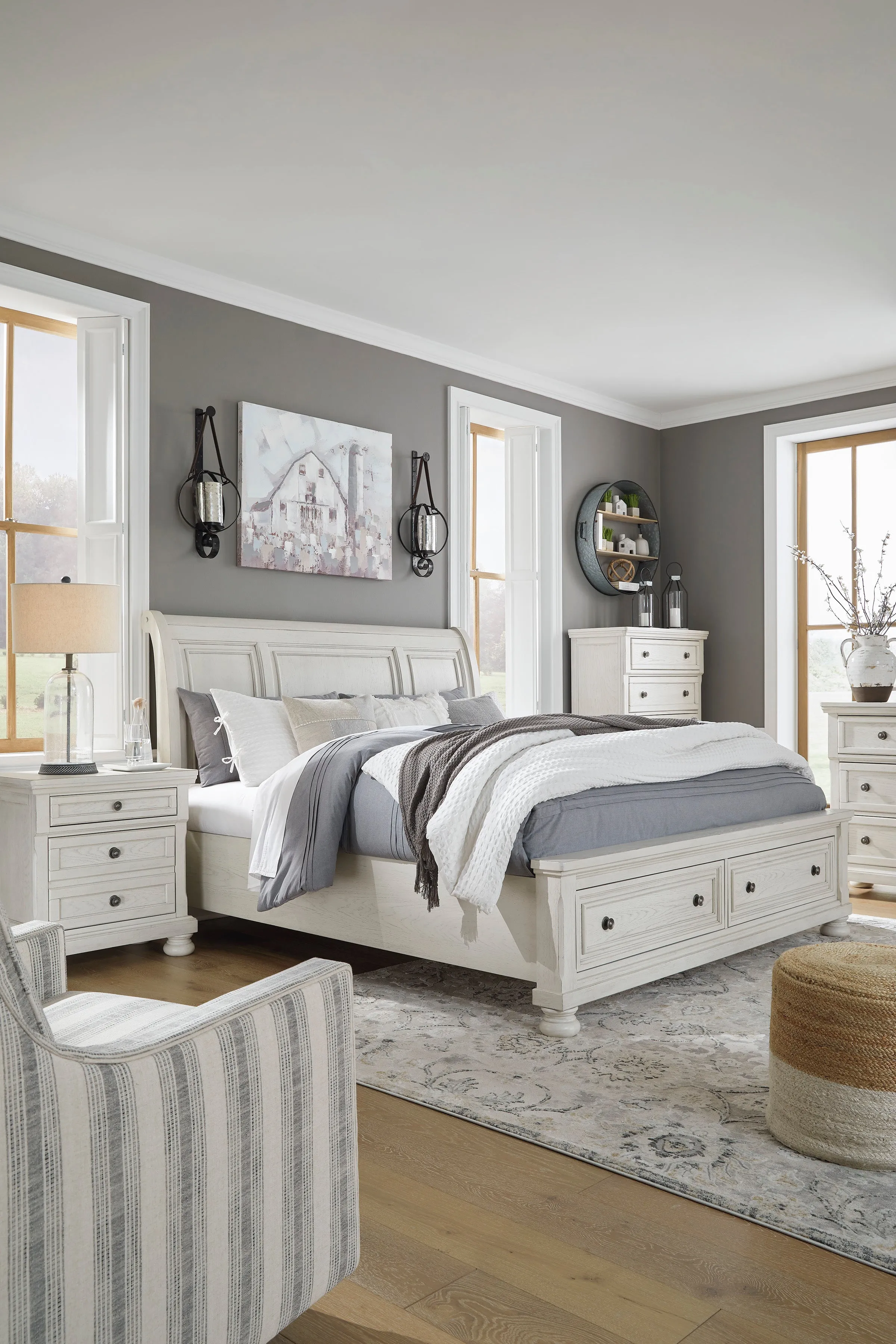 Robin Sleigh Storage Bed