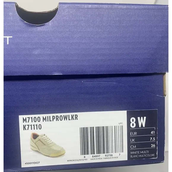 Rockport Men's M7100 ProWalker Sport White Wheat Size 8W K71110