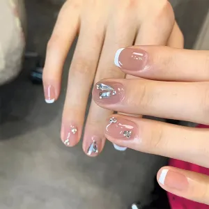 Round White French Nude Diamond