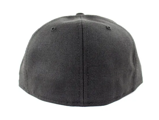 Ruff Ryders New Era 59Fifty Fitted Hats (Black Metallic Black Gray Under Brim Nike Foamposites metallic pewter)