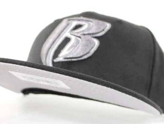 Ruff Ryders New Era 59Fifty Fitted Hats (Black Metallic Black Gray Under Brim Nike Foamposites metallic pewter)