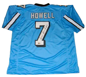 SAM HOWELL AUTOGRAPHED NORTH CAROLINA TAR HEELS #7 BLUE JERSEY BECKETT