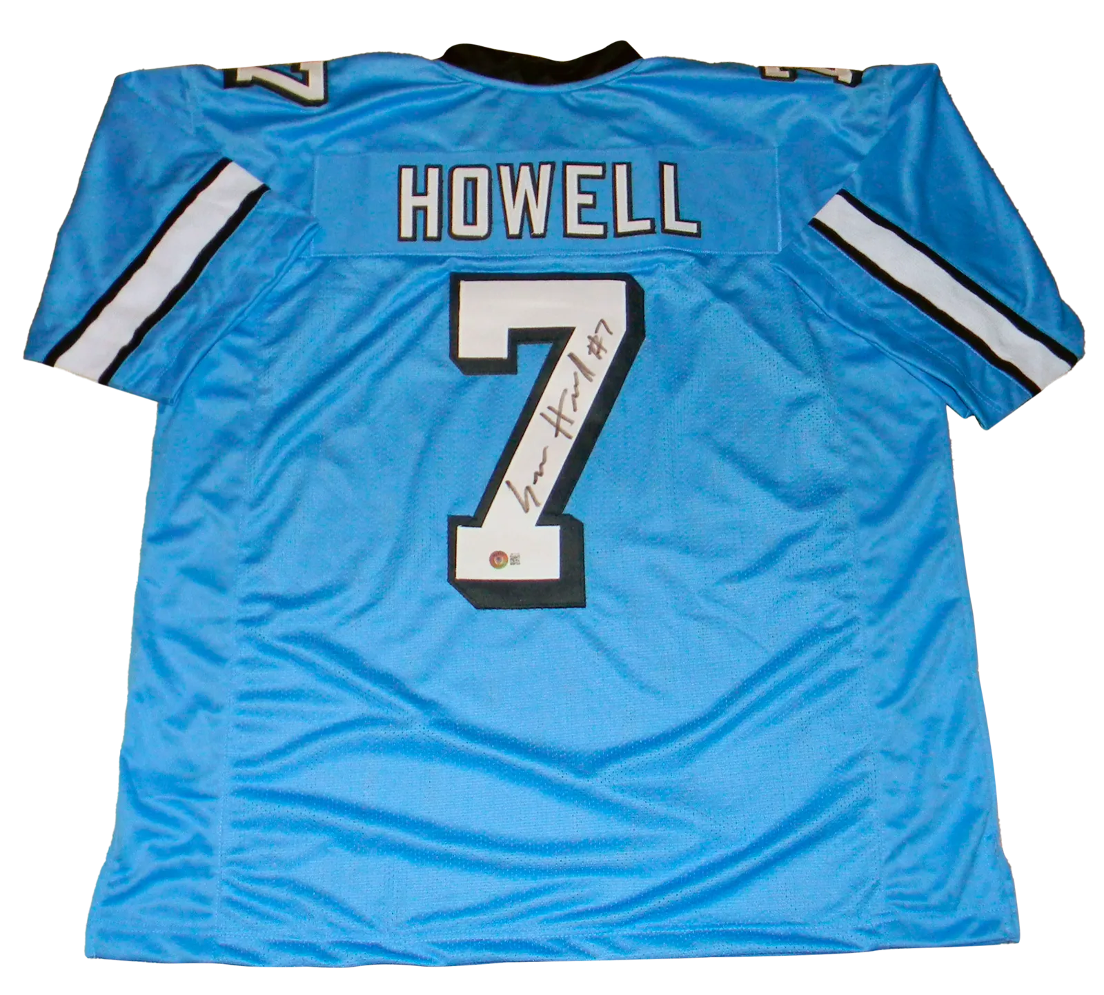 SAM HOWELL AUTOGRAPHED NORTH CAROLINA TAR HEELS #7 BLUE JERSEY BECKETT