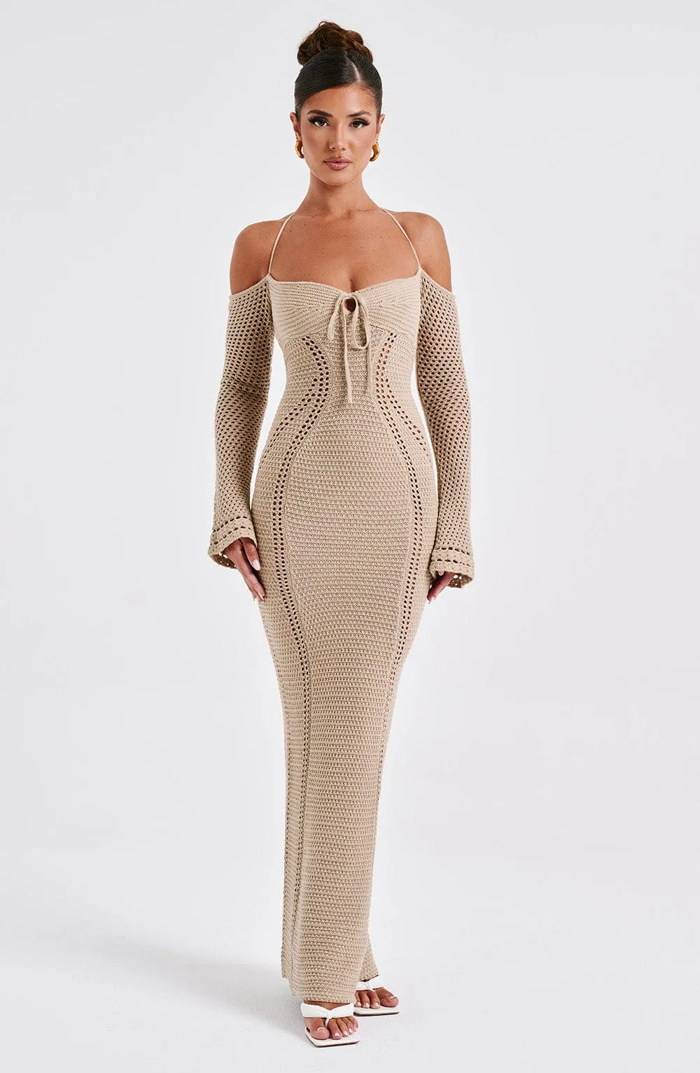 Samariah Maxi Dress - Beige