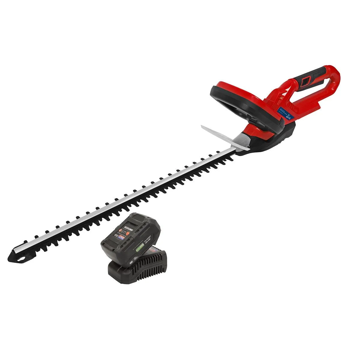 Sealey 20V Cordless 520mm Hedge Trimmer Kit 4Ah Battery and Charger
