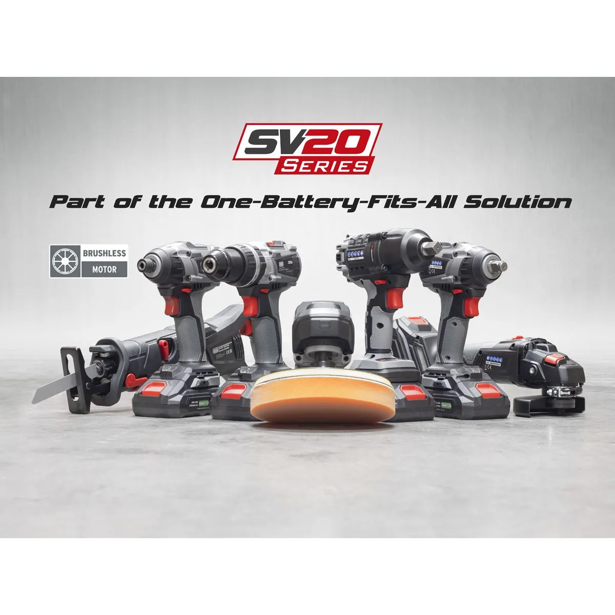 Sealey Premier Brushless Angle Grinder Ø115mm 20V SV20 Series - Body Only